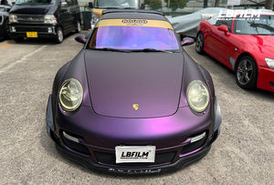 PET Ultimate Flat Piont <span class=keywords><strong>Noir</strong></span> Violet <span class=keywords><strong>Film</strong></span> adhésif pour voiture <span class=keywords><strong>Film</strong></span> autocollant automobile 1.52*17M - Product Image 4