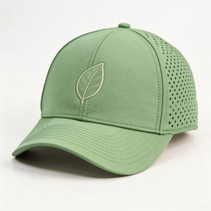 Casquettes Snapback Unisexe 6 Panneaux Vintage Sport Style Papa Imperméables en Nylon avec Perforations Laser et Visière Courbée - Product Image 2