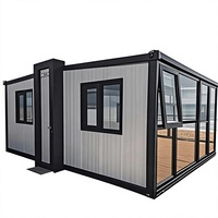 Maison conteneur pliable extensible, cabine modulaire préfabriquée pour bureau, salle de bain, cuisine, installation rapide