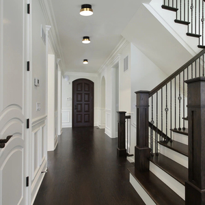 Luz de techo de montaje empotrado redondo, luz LED decorativa moderna, luces de techo Led inteligentes de latón para dormitorio con sensores de radar - Product Image 5