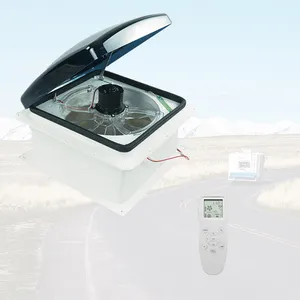 Good Sales 12V RV Roof Hatch 360*360 mm ABS Electric Camper Trailer Vents with LED Light Side Window Caravan New Used Condition