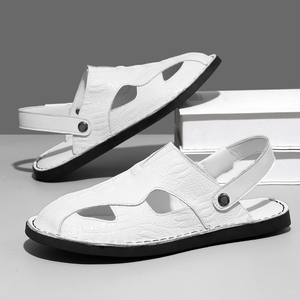 Sandales <span class=keywords><strong>d</strong></span>'été pour hommes en cuir microfibre léger, antidérapantes, grande taille, avec logo personnalisé en stock, livraison rapide - Product Image 5