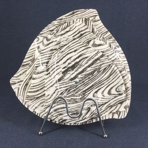 Vajilla de melamina Irregular de Color fresco, plato blanco con calcomanía de piedra, plato de plástico en forma de molino de viento, platos de comida occidental de 8 pulgadas - Product Image 5