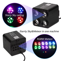 Kit de Luces de Techo de Fibra Óptica con Efecto de Estrella RGBW de 4 Puertos y 36 W, con Control por Aplicación, Kit de Iluminación de Techo para Automóvil con Efecto de Estrellas