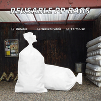 Duurzame zakken, verpakkingszakken, recycleerbare PP geweven polypropyleen zakken, maïsmeel, rijst, dierenvoer, rol 25kg 50kg