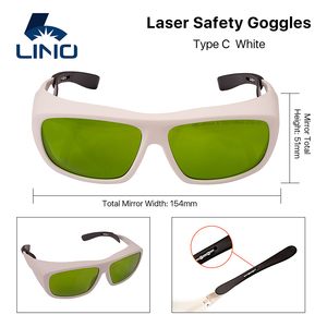 Lino LN122 하이 퀄리티 안전 레이저 보호 고글 180-500nm 750-1400nm 눈 보호용 산업용 레이저 안경 - Product Image 4