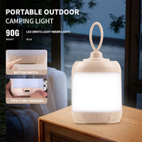 Lanterne de camping LED à batterie rechargeable, lumière blanche, étanche, lampe torche portable pour la randonnée/le camping