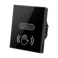 Interrupteur tactile sans contact Smartdust, nouveau modèle, panneau en verre haut de gamme, plus hygiénique, commande par capteur, interrupteur à ondes de main