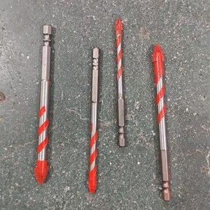 Broca extendida para azulejos de 150 mm con vástago hexagonal para vidrio, ladrillo, losa, materiales sintéticos, grafito, acabado brillante - Product Image 1