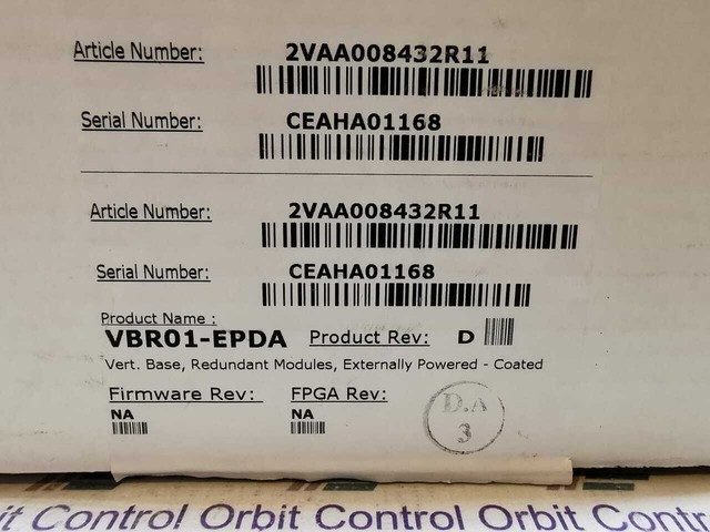 VBR01EPDA 2VAA008432R11 Symphony Plus Field Power Neutral Base PLC