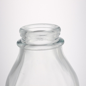 Personalizada personalizada etiqueta cuadrada clara 1 L de gran litro de leche 1000ml botella de vidrio con tapa al por mayor - Product Image 3