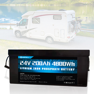 Factory Price Lithium Iron Phosphate <b>Batteries</b> BMS <b>24V</b> 200AH Solar Deep Cycle Storage LFP <b>Battery</b> AMX24-2000FE Lithium Iron Phos - Product Image 5