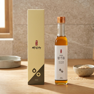 Seowondang น้ำมันงาแบบเกาหลี, น้ำมันงาแบบพรีเมี่ยมสกัดเย็นแบบดั้งเดิมน้ำมันงารสบ๊องที่อุดมไปด้วย - Product Image 3