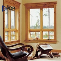 Fenêtre en bois et aluminium lisse classique, anti-insectes, à persiennes, pour l'extérieur, la chambre à coucher, écran magnétique - Fournisseur chinois de confiance