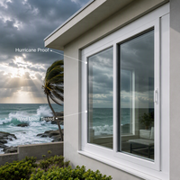 Ventana Corredera Moderna de UPVC/PVC, Doble Acristalamiento, Insonorizada, Eficiente Energéticamente, Venta al Por Mayor Directa de Fábrica OEM