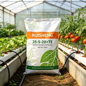 Fertilizante NPK 25-5-20 +TE soluble en agua al por mayor <span class=keywords><strong>para</strong></span> riego por goteo, pulverización <span class=keywords><strong>foliar</strong></span>, invernadero y césped. MOQ 1000kg - Product Image 5