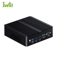 Mini PC N100, routeur pare-feu, 4 ports LAN 2.5G, 6 ports USB, ports RS232/RS485, ordinateur industriel sans ventilateur