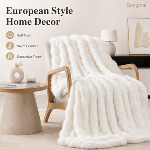 Manta Rectangular Ultra Suave <span class=keywords><strong>de</strong></span> Piel Sintética para Sala <span class=keywords><strong>de</strong></span> Estar, Dormitorio, <span class=keywords><strong>Viajes</strong></span>, Colores, Tamaños y Empaque Personalizados OEM - Product Image 6