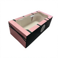 Boîtes d'emballage pour gâteaux écologiques personnalisées en gros avec fenêtres transparentes pour l'emballage de pâtisseries, gâteaux et pâtisseries sucrées