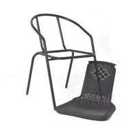 Meubles de jardin, chaise bistro empilable en rotin Acapulco, table, chaise en plastique rotin d'extérieur