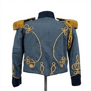 Chaqueta de Húsar Vintage para Hombre, Uniforme de Lana con Trenzas Doradas, Estilo Histórico, Ropa Exterior Ceremonial - Product Image 2