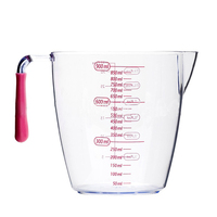 Sans BPA 250ml 500ml 1000ml Tasse à mesurer Pichet à mesurer en plastique Ensemble de pichets à mesurer