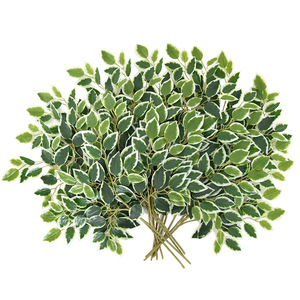 Foglie di Baniano Artificiali in Plastica di Alta Qualità Dipinte a Mano per Decorazioni Esterne di Capodanno e Paesaggistica del Giardino - Product Image 1