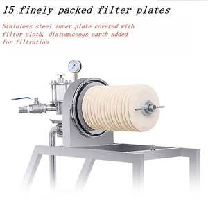 Machines de purification automatiques en acier inoxydable avec filtre à terre de diatomées pour la bière, les spiritueux, le whisky, la vodka, le vinaigre, la sauce soja - Product Image 4