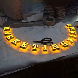 Letras 3D Personalizadas de Acero Inoxidable, Letrero con Letras Iluminadas, Letrero LED con Logotipo 3D - Product Image 4