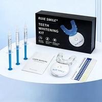 Kit de blanchiment dentaire LED sans fil approuvé CE, lumière froide, minuteurs 10 min, 5 lampes LED, logo personnalisé, blanchiment dentaire à domicile sans peroxyde