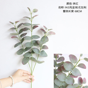 Feuilles d'eucalyptus artificielles Haoche, plante feuille de monnaie, décoration de mariage, verdure pour la maison et le bureau 3CYJL001 - Product Image 3