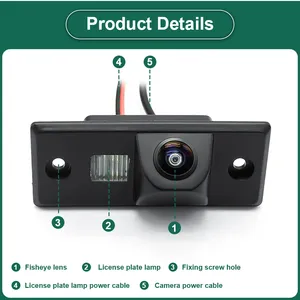 Greenyi AHD 1080p đảo ngược máy ảnh cho <span class=keywords><strong>VW</strong></span> Volkswagen Santana Polo TIGUAN <span class=keywords><strong>Touareg</strong></span> Passat B4 B5 Skoda FABIA tấm giấy phép ánh sáng - Product Image 2
