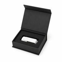 Boîte cadeau personnalisée pour clé USB étanche haut de gamme, noire mate, avec fermeture magnétique, insert en EVA, logo, vente en gros