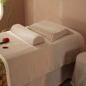 Khaki Earthlite Massage Bảng <span class=keywords><strong>Flannel</strong></span> Tấm <span class=keywords><strong>Set</strong></span> Cao Cấp Mặt Giường Bìa Màu Sắc Rắn Vẻ Đẹp Khăn Trải Giường Cho Cơ Thể Massage - Product Image 3