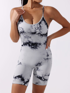 YNSEA Ropa Deportiva Mujer, Mono Deportivo de Spandex y Nailon, Personalizado, Sin Costuras, con Tirantes Finos, Tie-Dye, de Una Pieza - Product Image 5