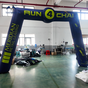 Sistem Blower lengkungan tiup kustom komersial acara luar ruangan pintu masuk iklan garis mulai promosi pintu masuk lengkungan pintu masuk - Product Image 3