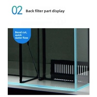 Filter Akuarium JSD Ultra White, Pemisah Kering dan Basah, Pompa Senyap, Tanpa Ganti Air, Cocok untuk Kantor, Ruang Belajar, Kamar Tidur