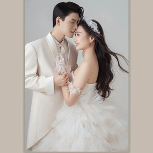 White Off Shoulder Tulle Ball Gown Wedding Dress Sweetheart Neckline Empire Waistline For Bride - Product Image 5