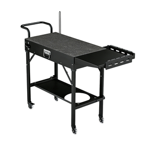 Carrito de Parrilla Pinnovo para Plancha, Mesa de Parrilla Portátil para Exteriores, Mesa de Carrito Plegable, Mesas de Preparación para Barbacoa con Bandeja para Condimentos - Product Image 5