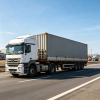 Châssis de semi-remorque porte-conteneurs polyvalent 20 pieds 40 pieds avec goupilles de verrouillage réglables pour la distribution de conteneurs en entrepôt interne