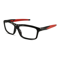 Vente en gros d'usine, lunettes de sport pour hommes personnalisées en TR90, montures de lunettes rectangulaires pour un usage quotidien