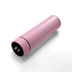 Custom Stainless Steel Vacuum Leakproof Tumbler <b>Temperature</b> Control Smart Water Bottle with LED Lid Leakproof Thermal Flask - Product Image 4