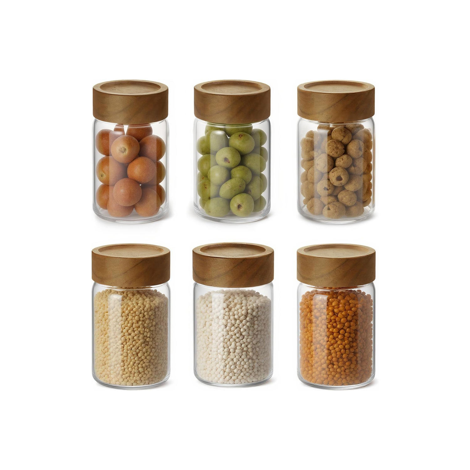 glass jar wooden lid