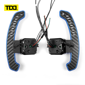 แป้นเปลี่ยนเกียร์คาร์บอนไฟเบอร์แม่เหล็ก TDD LED สำหรับ Audi B9 A6 A7 S6 S7 RS6 RS7 - Product Image 2