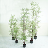Fougère artificielle arbre clémat intérieur salon aménagement paysager décoration bonsaï ornements