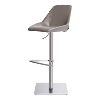[Offre Spéciale Limitée] Tabouret de Bar Italien de Luxe Léger en Acier Inoxydable, Hauteur Réglable, Rotatif, Moderne, Simple, avec Dossier, pour la Maison