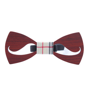 Ensemble de <span class=keywords><strong>noeud</strong></span> <span class=keywords><strong>papillon</strong></span> <span class=keywords><strong>en</strong></span> <span class=keywords><strong>bois</strong></span> de conception creuse de moustache de haute qualité pour le <span class=keywords><strong>mariage</strong></span> des hommes - Product Image 6
