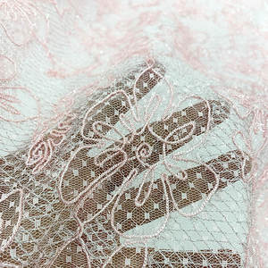 Usine directe broderie dentelle tissu dames sous-vêtements pyjamas haut de gamme femmes décoration de mariage brodé dentelle tissu - Product Image 1