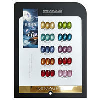 MIMAGPIE Hema Tpo Free Formula Factory Custom Red Nail Polish Colorful Uv Gel 9D Magnetic Cat Eye Gel Polish Crystal Cat Eye Gel
