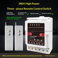 Moteur de pompe à eau haute puissance 380V avec interrupteur télécommandé, protection contre les pertes de phase, en ABS, pour aérateur de tension, compatible maison intelligente